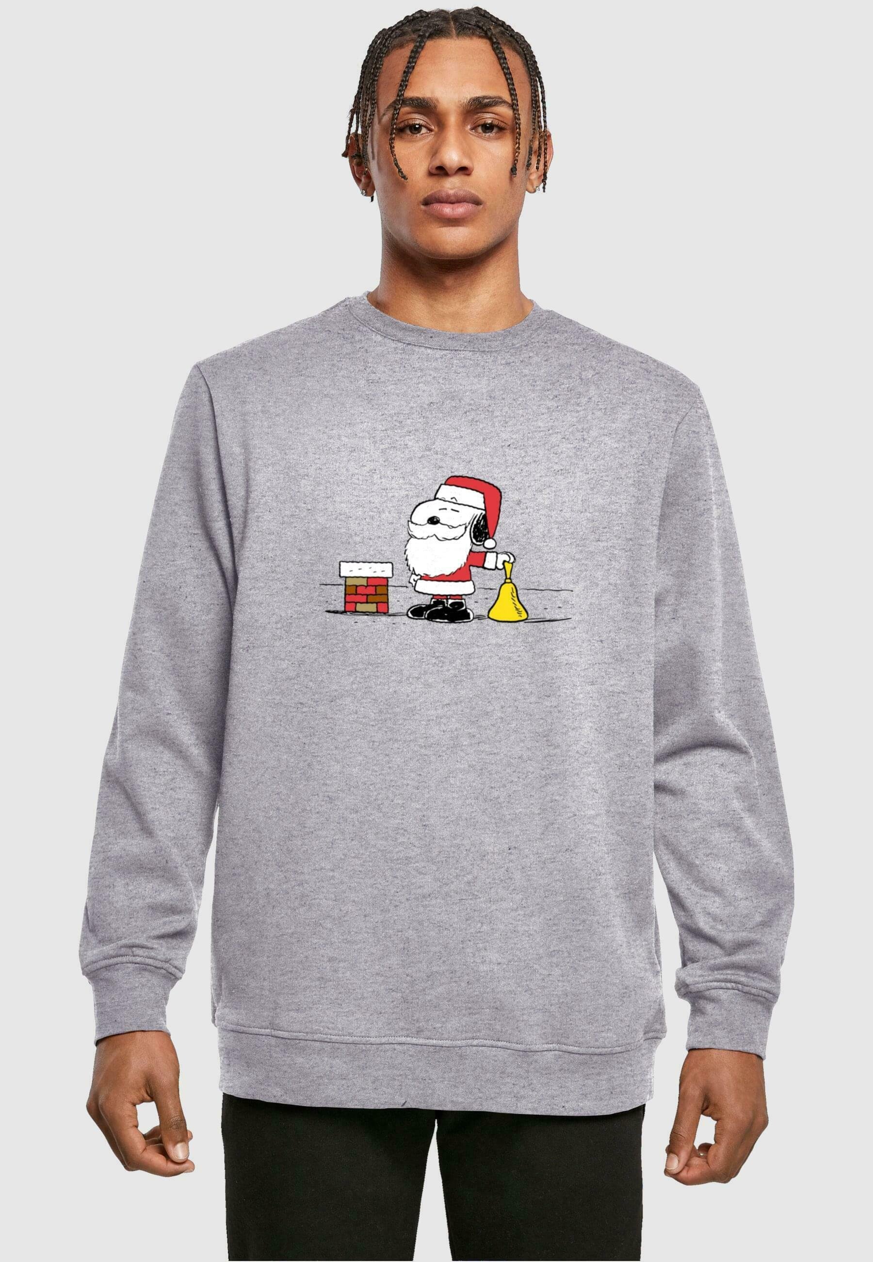 Merchcode PEANUTS SNOOPY SANTA CREWNECK - Sweatshirt - heather grey/grey -  Zalando.de