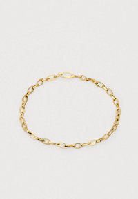 Brăţară din aur cu linkuri de forme ovale, suprafaţă netedă, finisaj uniform şi un design uşor.