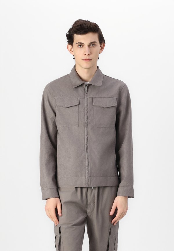 Kunstlederjacke - taupe