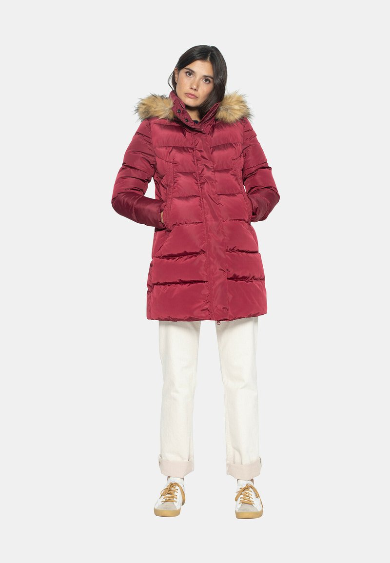 North Wood Abrigo de - burgundy/burdeos Zalando.es