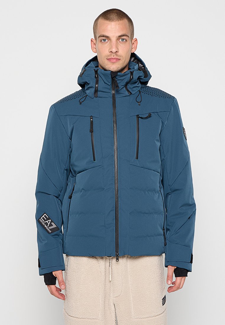 EA7 Emporio Armani Gewatteerde jas lichtblauw