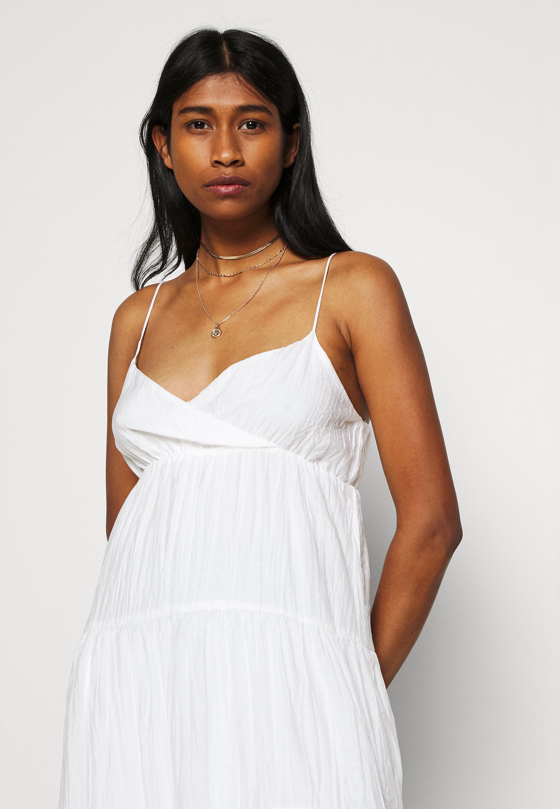 Pepe Jeans ANAE - Maxi dress - offwhite/white - Zalando.co.uk