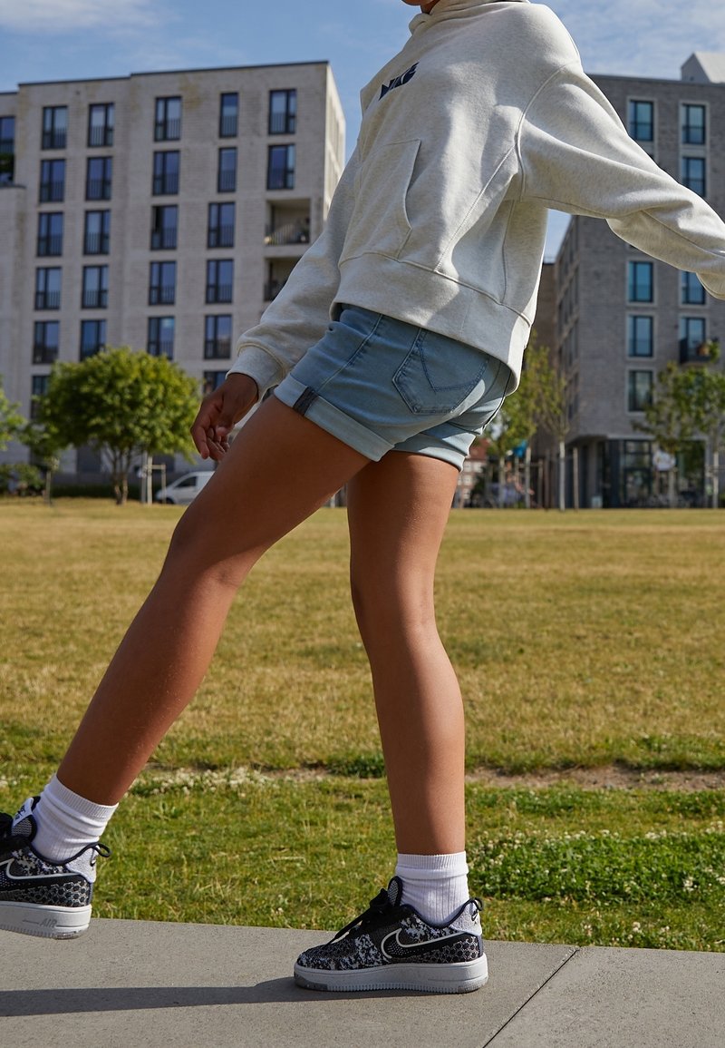 Nike Sportswear AF1 CRATER FLYKNIT NN BG UNISEX - Sneakers - black/white/pure platinum/wolf grey