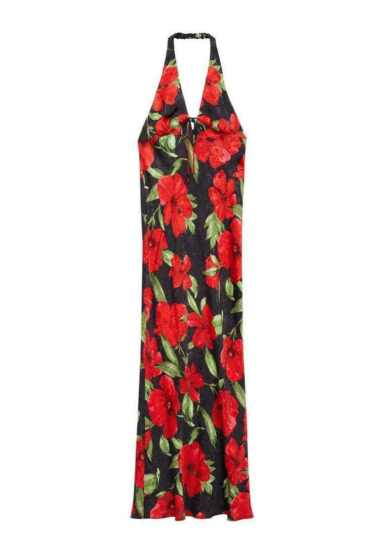 Mango Maxi-jurk zwart Mango Maxi-jurk zwart
