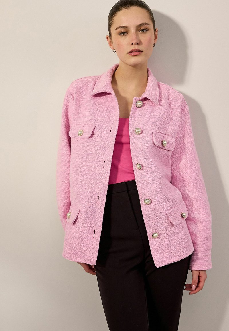 Next FIT - BUTTON UP - Let jakke / Sommerjakker - pink