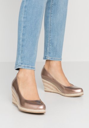 Keilpumps - rose gold-coloured
