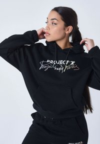 Project X Paris BRODÉ - Felpa con cappuccio - noir
