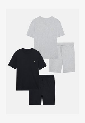 Pier One 2 PACK SET - Pyjama - light grey/black