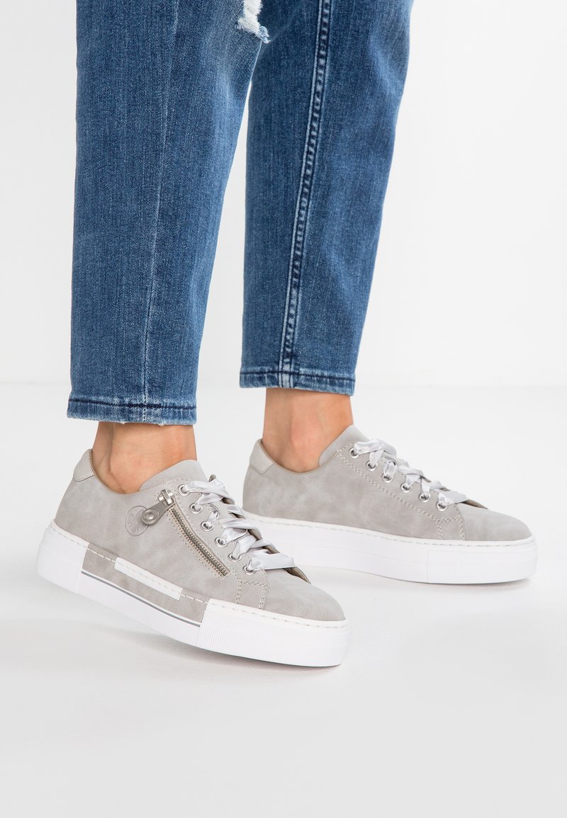 rieker silver trainers