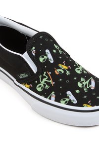 Vans SLIP-ON - Sneakers basse - black green