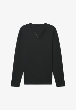 Calliope, T-SHIRT TINTA UNITA - Long sleeved top - nero ultrablack