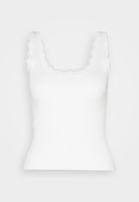 JDY JDYNANNA SCALLOP EDGE - Top - cloud dancer