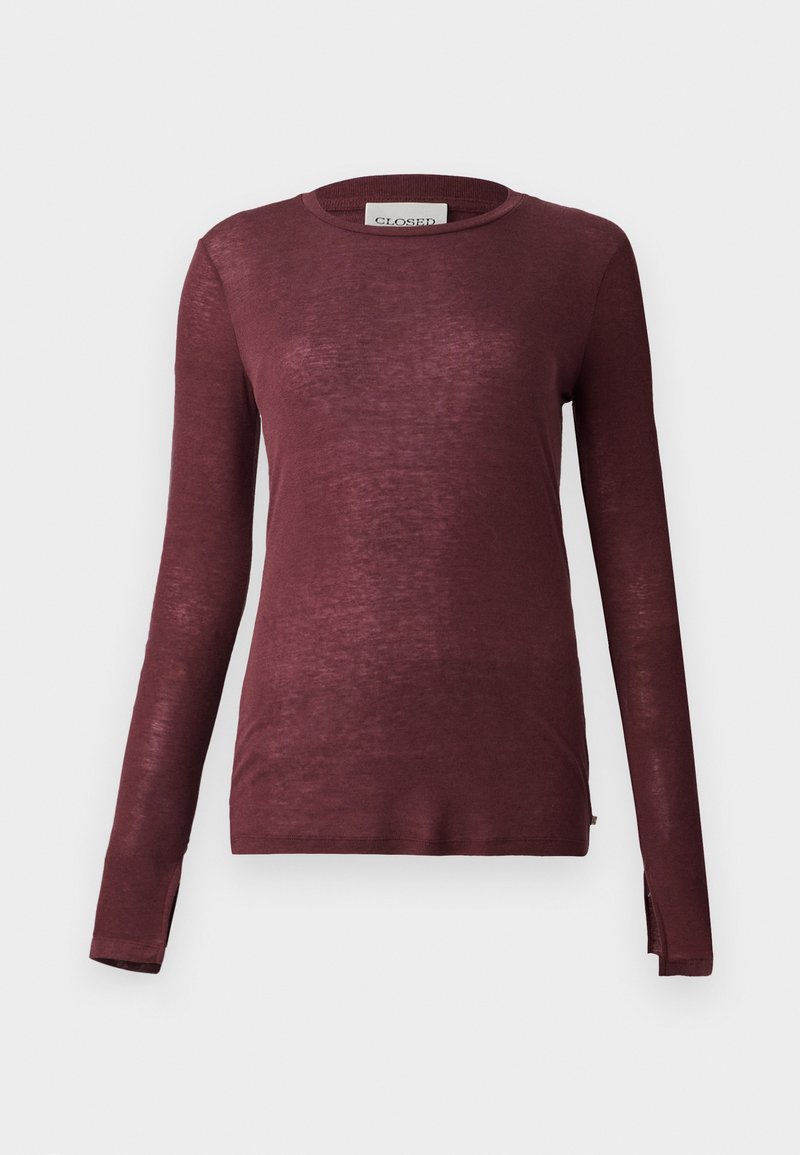 closed Longsleeve donkerrood