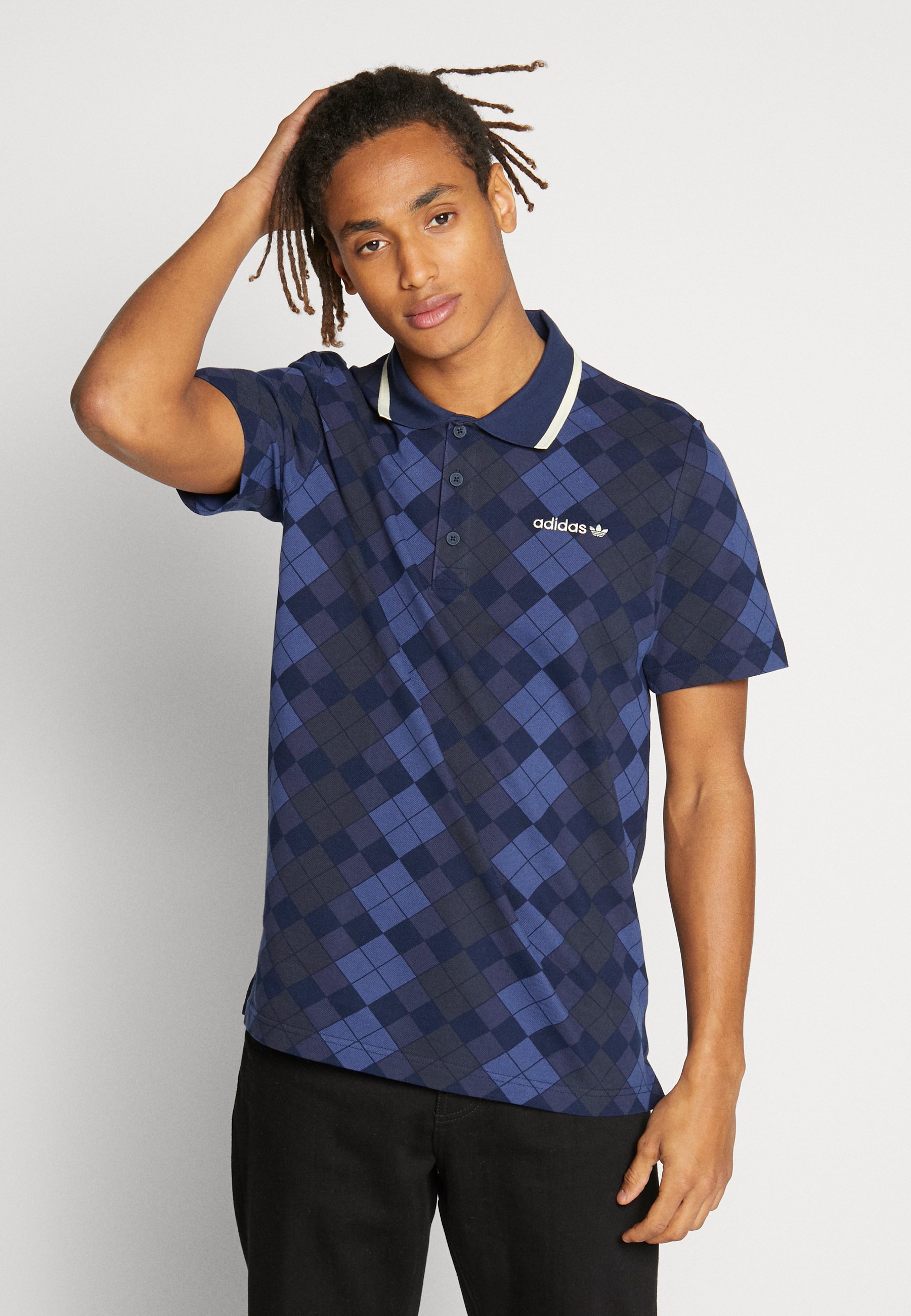 adidas argyle polo