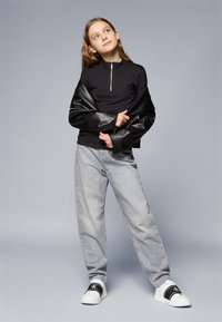 Calvin Klein Jeans HALF ZIP UP - Športni pulover - black