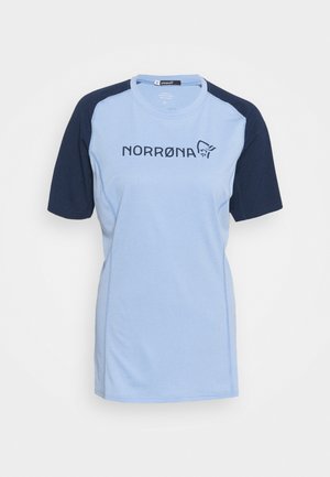FJØRÅ EQUALISER LIGHTWEIGHT - T-shirt imprimé - serenity/indigo night