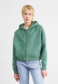 Dickies OAKPORT ZIP - Felpa con zip - dark forest