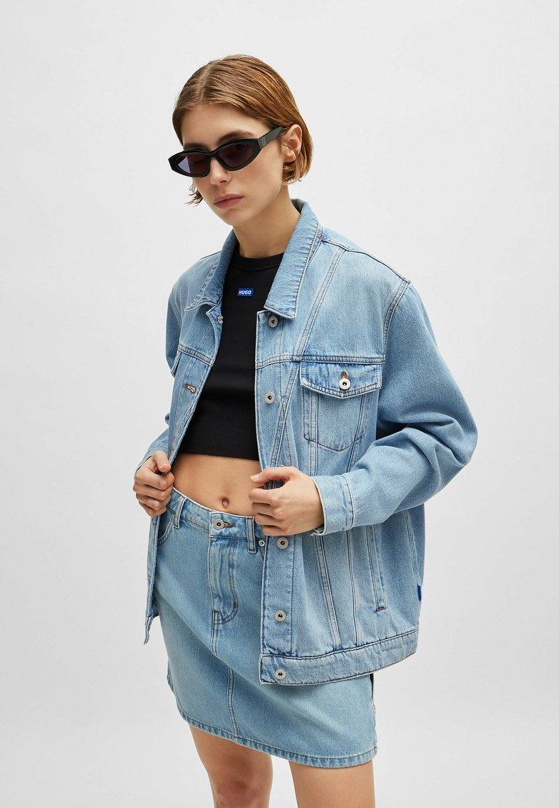 HUGO Jeansjacke - turquoise five