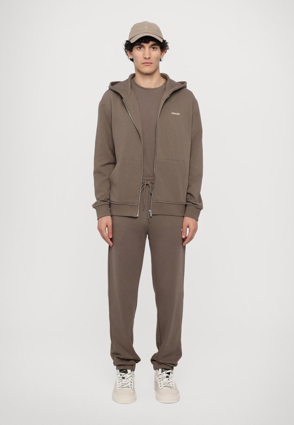 REGULAR LIGHT ZIP HOODIE UNISEX - Zip-up sweatshirt - taupe