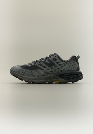 HOKA, SPEEDGOAT 2 - Обувки за бягане по пресечен терен - black/asphalt grey