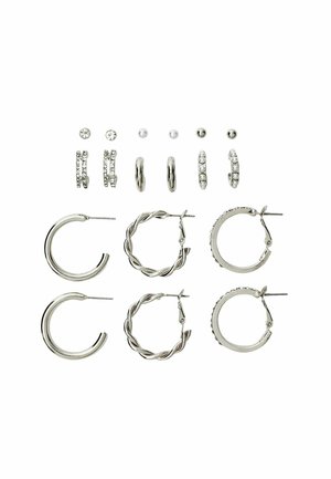 Stradivarius 9ER-SET GLITZER  - Boucles d'oreilles - silver coloured
