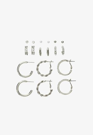 Stradivarius 9ER-SET GLITZER - Boucles d'oreilles - silver coloured
