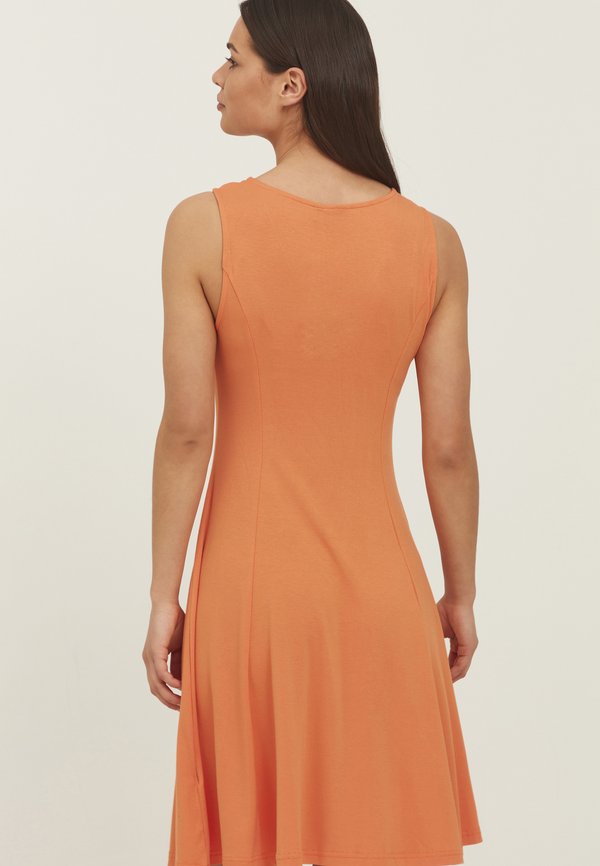 FRAMDOT - Jersey dress - dusty orange4