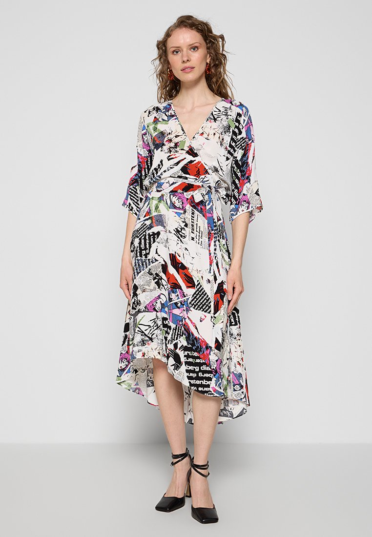 Diane von Furstenberg Blousejurk meerkleurig Diane von Furstenberg Blousejurk meerkleurig