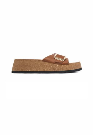 Lasocki, LASOCKI WOMEN'S FLIP-FLOPS BROWN - Mules - brown