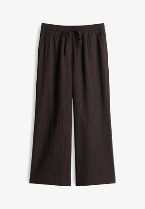 OPUS, WIDE LEG CRINKLE - Stoffhose - affogato