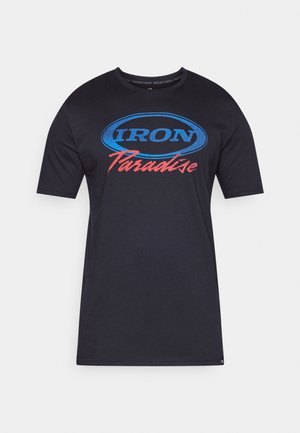 Under Armour IRON - Print T-shirt - black/team royal