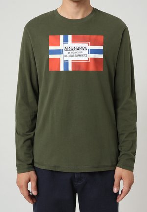 Langarmshirt - olive