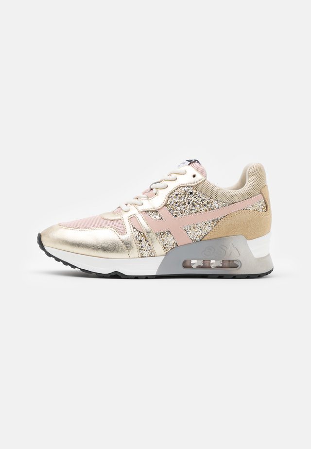 LUX - Sneakers laag - metallic platine/pink salt/glitter platine