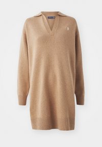 DRESSES - Pletené šaty - collection   camel melange