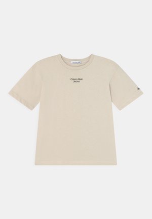 STACK LOGO RELAXED - T-shirt basic - eggshell