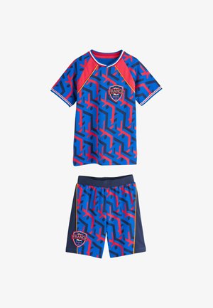 Next, REGULAR FIT - SINGLE SHORT FOOTBALL PYJAMAS SET - Pyžamová súprava - white blue red france