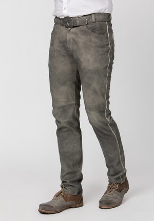 Stockerpoint Leather trousers - granit gespeckt
