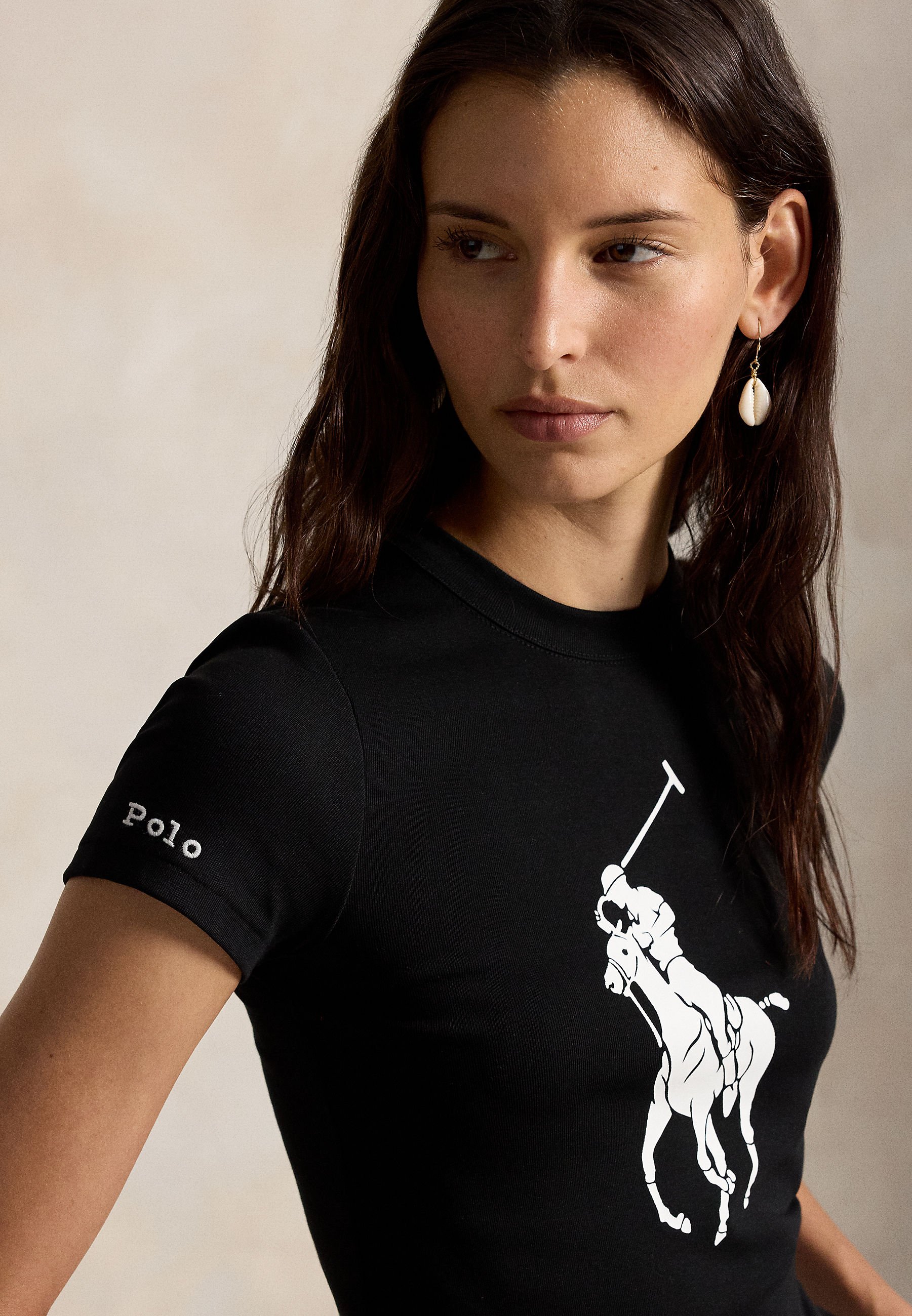 Polo Ralph Lauren BIG PONY STRETCH-COTTON TEE - T-shirt imprimé