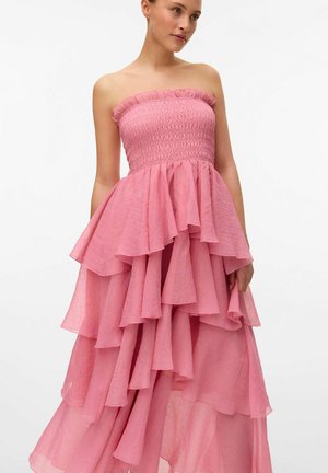 VMDELILAH SMOCK RUFFLE - Ballkjole - bonbon
