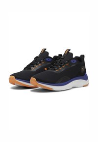 Puma SOFTRIDE ORLA SNEAKERS - Tenisky - black shadow gray bright melon lapis lazuli white
