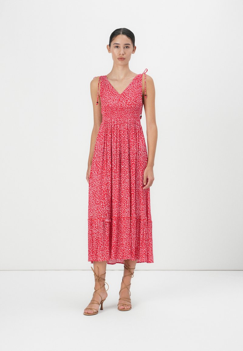 ONLY ONLFERNANDA LIFE LONG DRESS - Robe longue - salsa/rouge - ZALANDO.FR