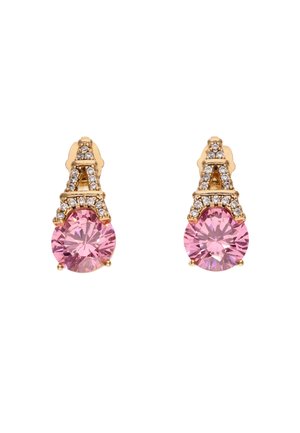 Øreringe - rose gold pink white