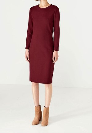 Etui-jurk - dark red