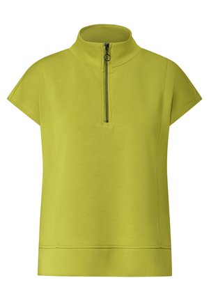 Street One, ÄRMELLOSES SHIRT IM SILK-LOOK MIT ZIPPER - T-shirt basic - apple lime