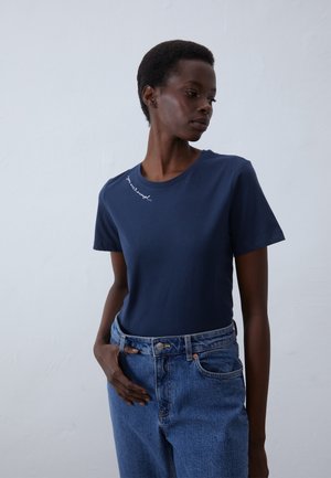 Anna Field Μπλουζάκι με στάμπα - dark blue