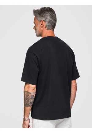 Maglietta da uomo con glitter metallizzati, lucida, a maniche corte, con paillette, alla moda, per l'estate, per la notte, in stile casual, per feste, Nero-C, L Maglietta da uomo con glitter metallizzati, lucida, a maniche corte, con paillette, alla moda, per l'estate, per la notte, in stile casual, per feste, Nero-C, L