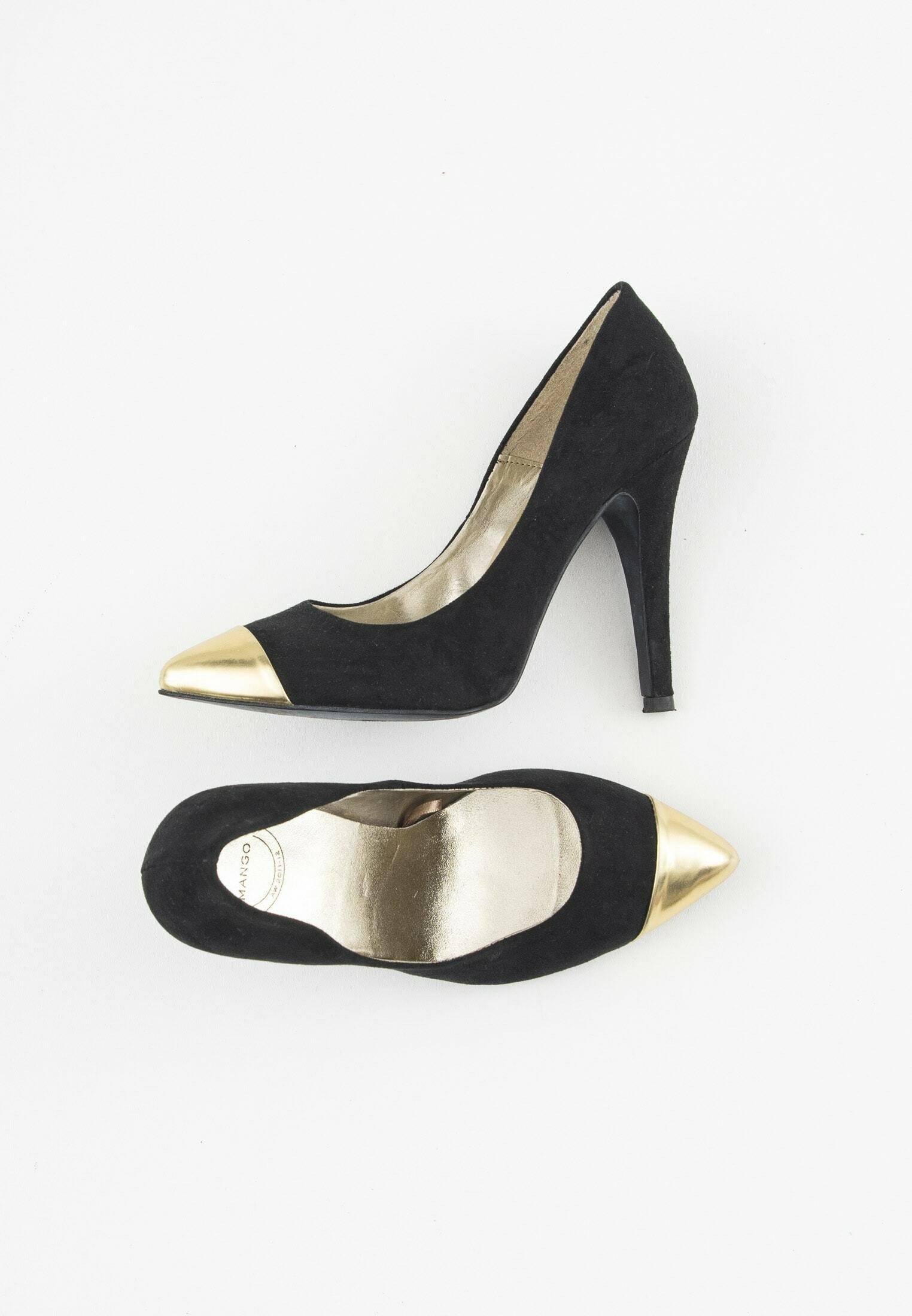 Versace Palazzo Dames Pumps - Zwart/Goud/Geel @ Sneakerstad