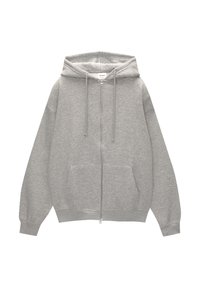 OVERSIZE - Zip-up sweatshirt - light grey