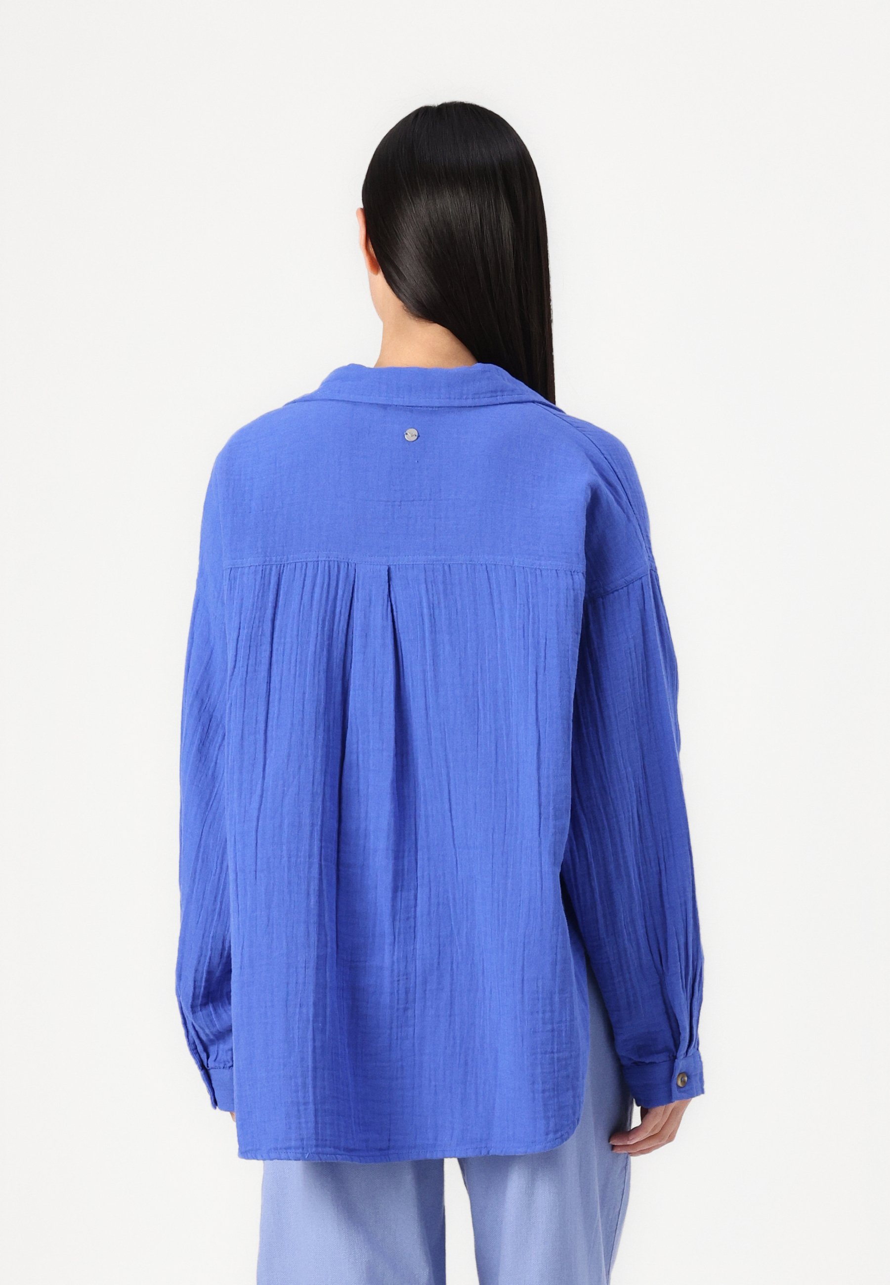 売れ筋商品|||ロキシー シャツ レディース トップス MORNING TIME - Button-down blouse - dazzling blue Roxy MORNING TIME - Button-down blouse - dazzling blue/blue
