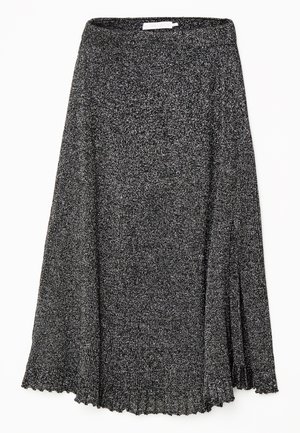 LIDIA SKIRT - Áčková sukně - black/silver